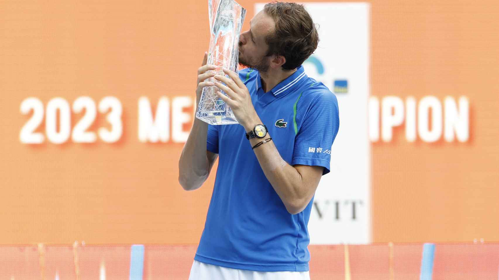 Medvedev, con el título del Masters 1.000 de Miami.