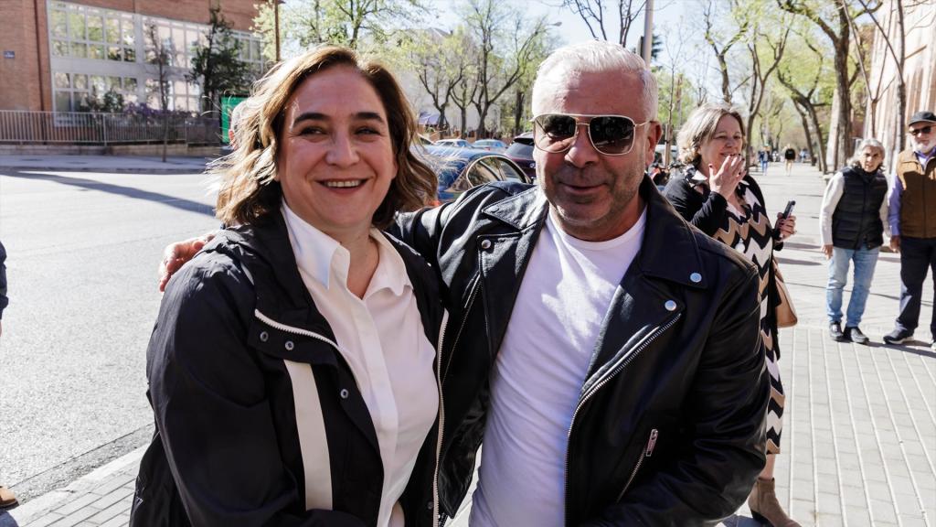 Ada Colau y Jorge Javier Vázquez en un acto de Sumar en Madrid.