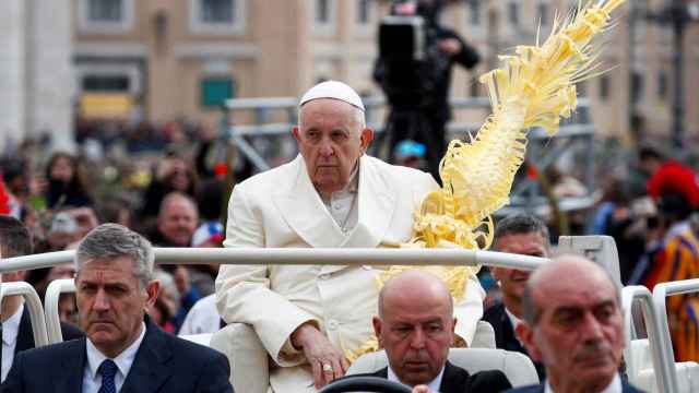 El Papa, durante la ceremonia