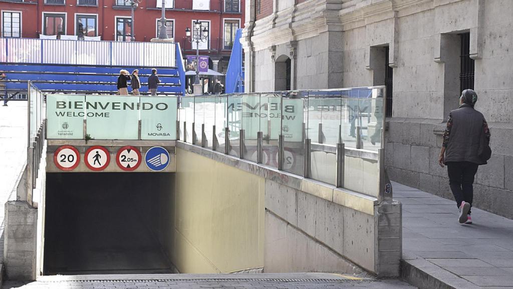 El parking de la Plaza Mayor en Valladolid