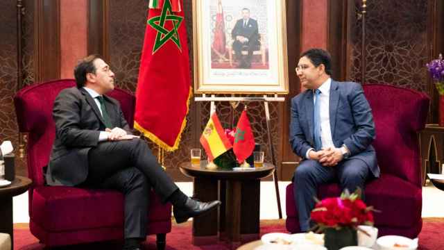 El ministro de Exteriores, José Manuel Albares, reunido con su homólogo marroquí, Naser Burita, en mayo de 2022.