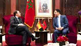 El ministro de Exteriores, José Manuel Albares, reunido con su homólogo marroquí, Naser Burita, en mayo de 2022.
