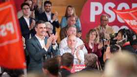 El presidente del Gobierno, Pedro Sánchez, este lunes en un acto del PSOE en Albacete.