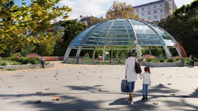 Recreación de la cúpula en el proyecto aprobado