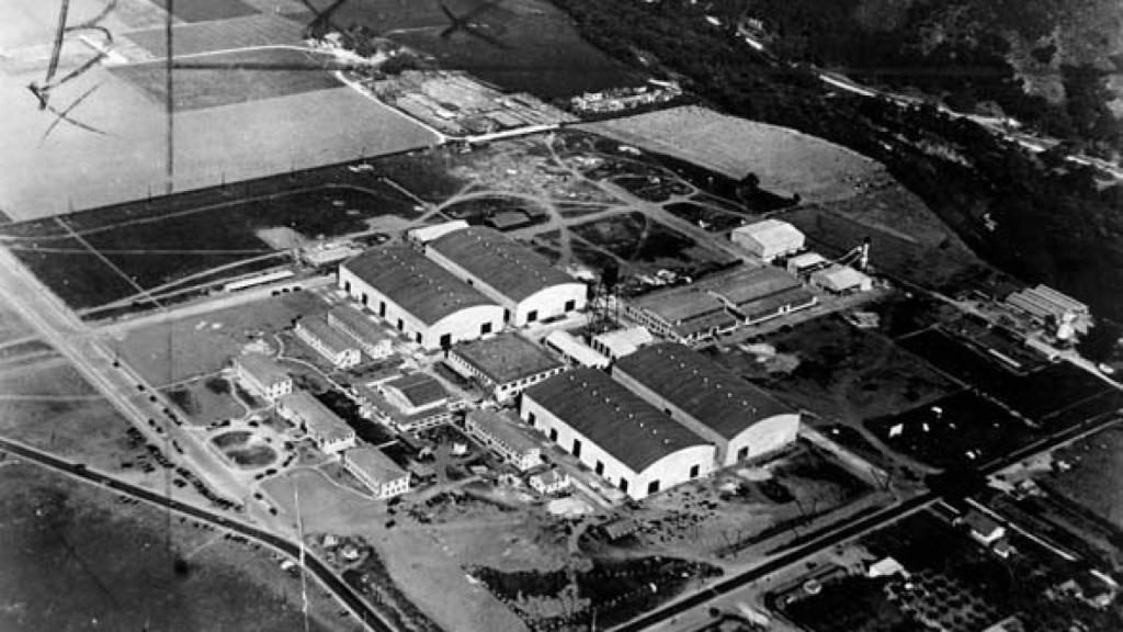 Los estudios de Warner Bros. en Burbank, California, en la década de 1920