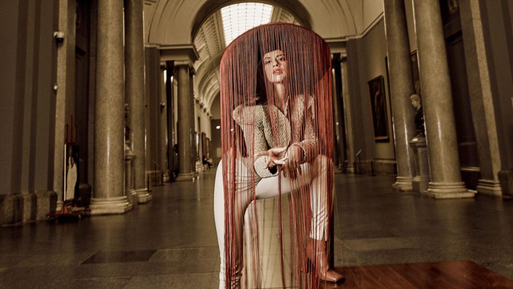 Blanca Paloma en el Museo del Prado.