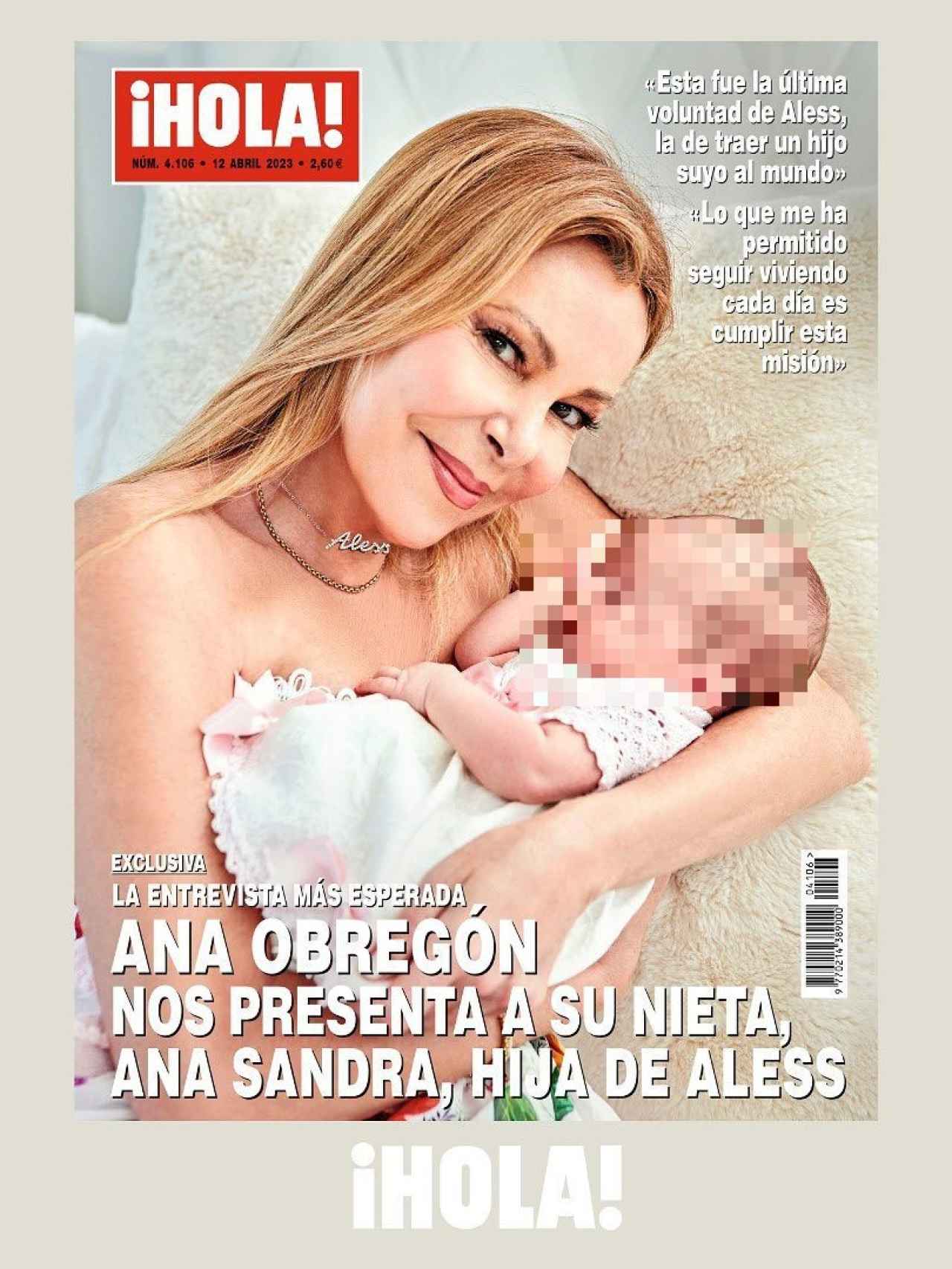 Ana Obregón en la portada de la revista '¡HOLA!'