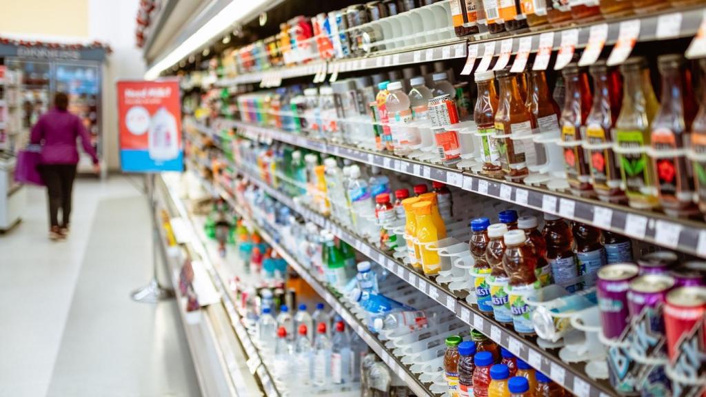 Bebidas del supermercado.
