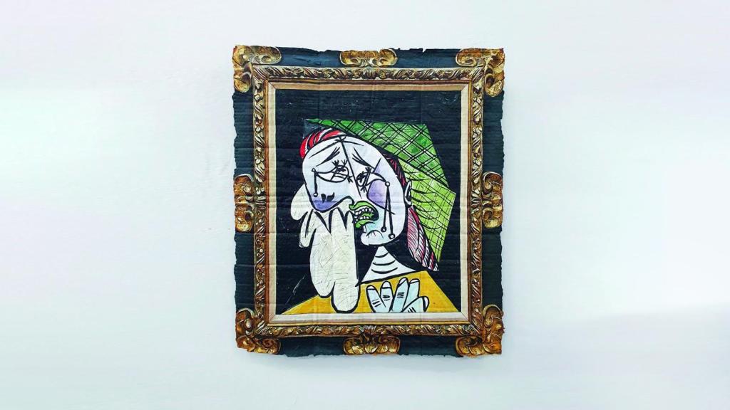 'Mujer llorona con un pañuelo 2', 2023. Foto: Galería ADN