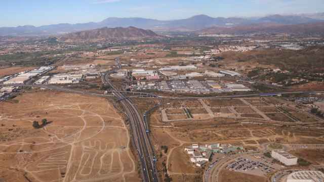 Vista aérea de los terrenos donde se proyectan las viviendas del sector Universidad de Málaga.