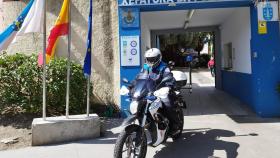 La moto eléctrica cedida a la Policía Local de A Coruña.