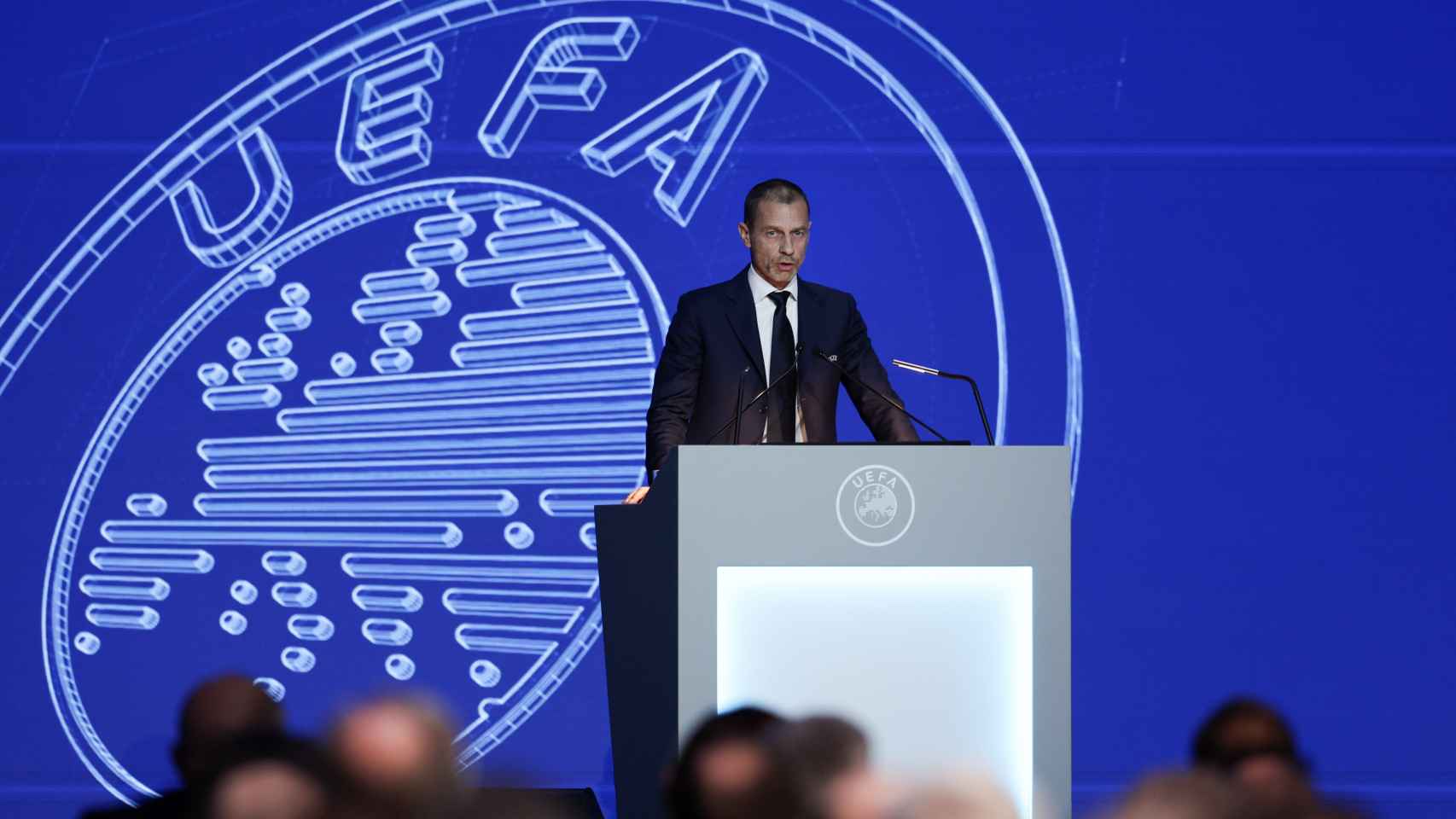 Aleksander Ceferin, en el 47 Congreso Ordinario de la UEFA