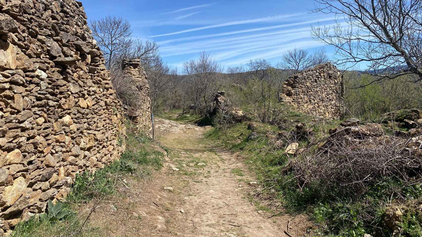 Estado actual de las ruinas de Bellidas, en el término municipal de Piñuécar-Gandullas.
