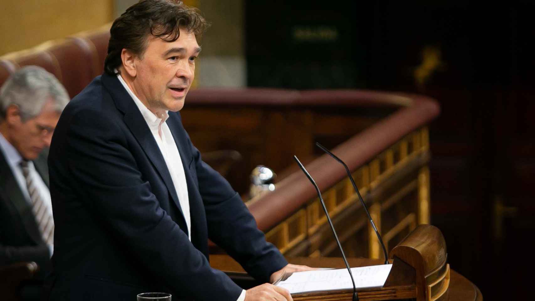 Tomás Guitarte, diputado de Teruel Existe, interviniendo en el Congreso de los Diputados.