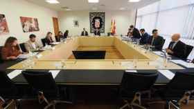 Imagen de la reunión de la Junta de Portavoces de este miércoles.