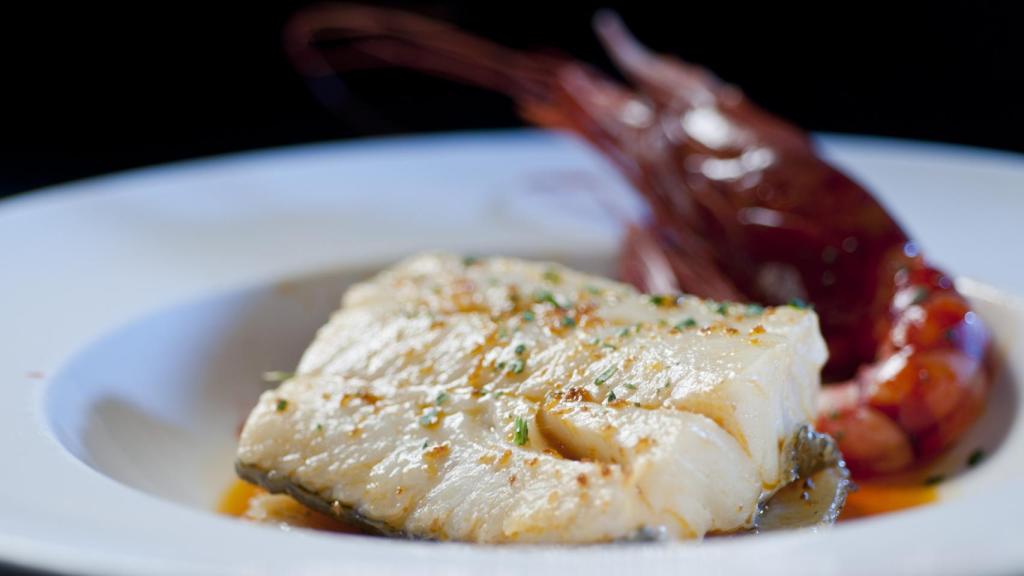 Bacalao al ajoarriero con carabinero