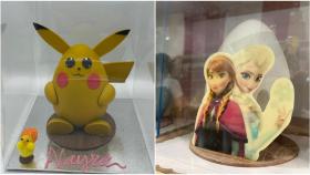 Huevos de Pascua de Pikachu y Frozen en Los Postre de Kelly.