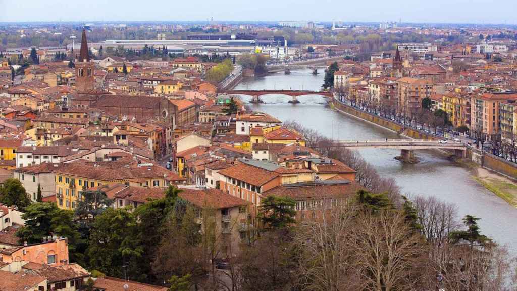 Vista aérea de la ciudad de Verona
