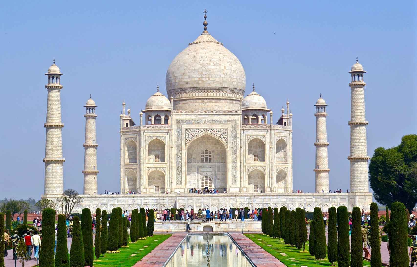 El imponente Taj Mahal de la India