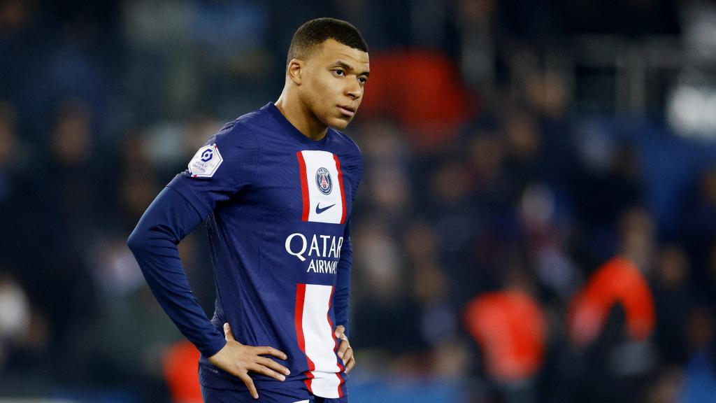 Mbappé, en un partido con el PSG.