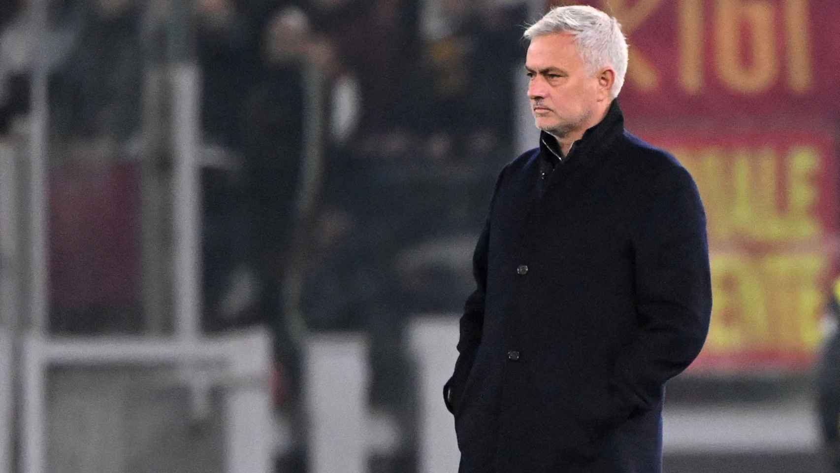 José Mourinho, en un partido con la Roma.