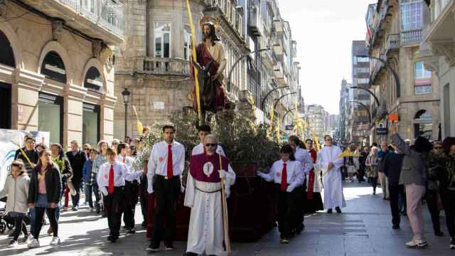 Procesión de La Borriquita en Vigo.