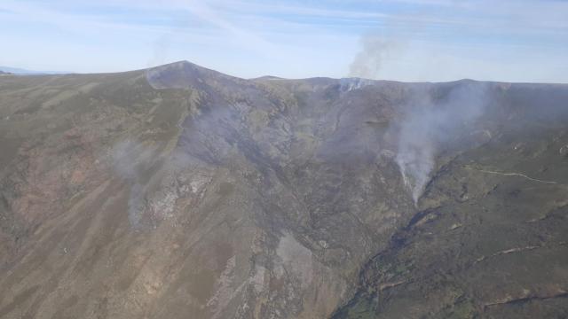 Nivel 1 de incendio en La Baña