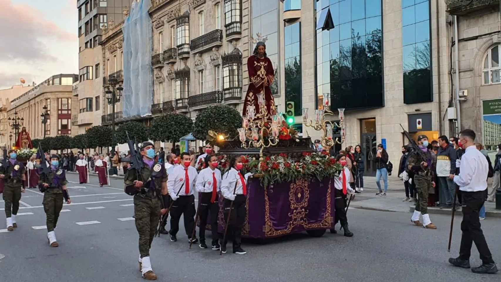 Procesión durante la Semana Santa de 2022.