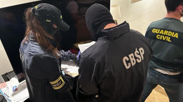 Imagen de la operación de la Guardia Civil.