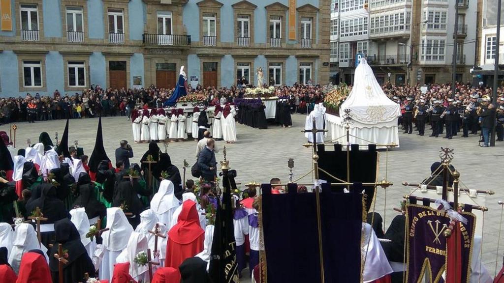 Estas son las procesiones que recorrerán las calles de Ferrol este fin de semana
