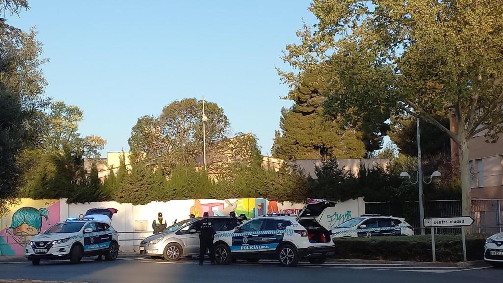 Uno de los controles realizados este domingo por la Policía Local de Ciudad Real.