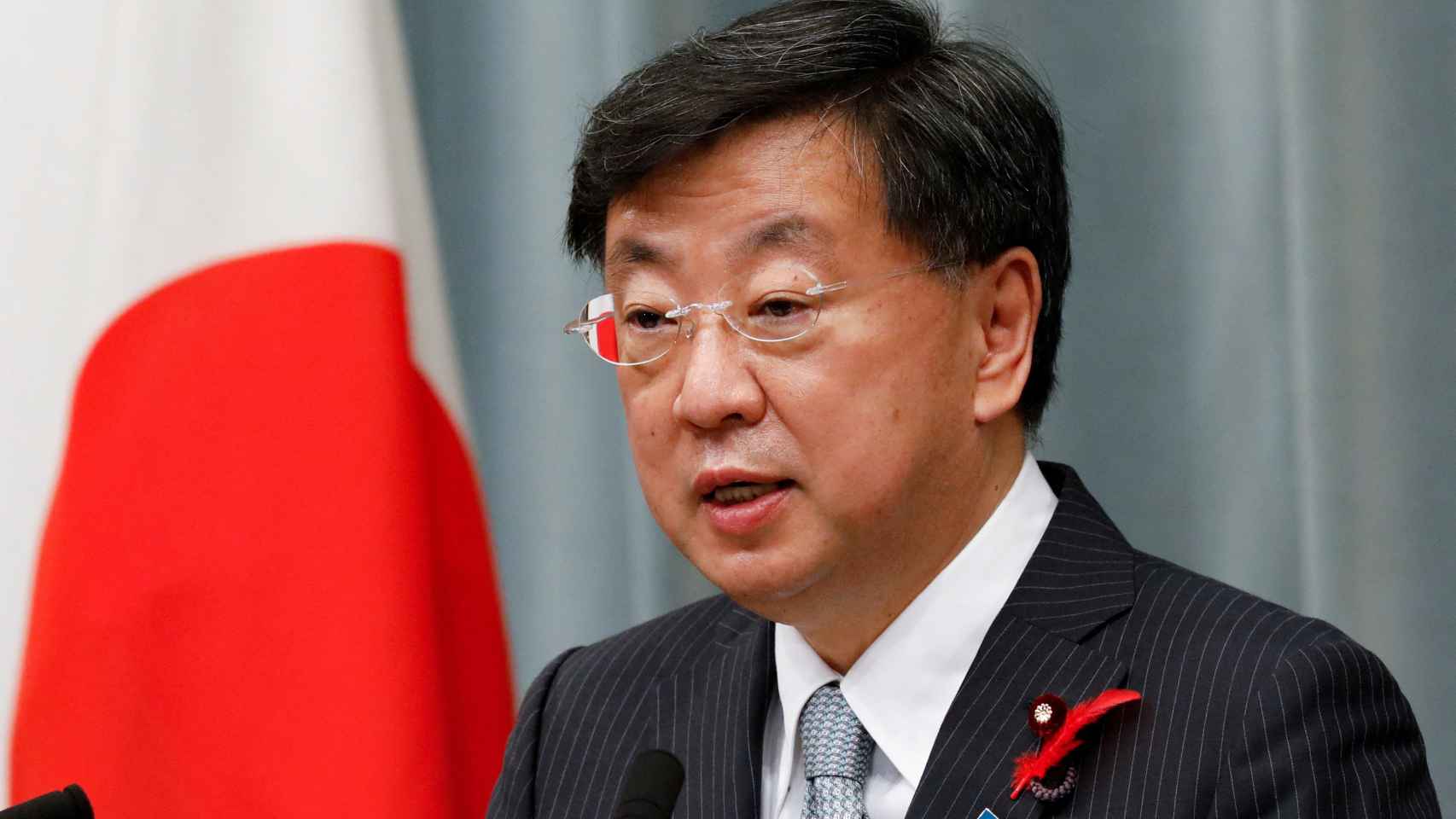 Hirokazu Matsuno, secretario del Gobierno de Japón