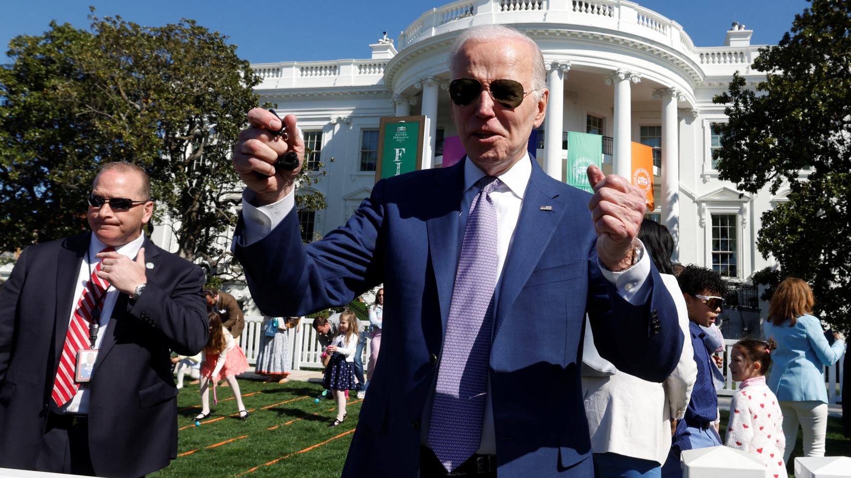 EE.UU. El presidente Joe Biden asiste al Rollo de Huevos de Pascua de la Casa Blanca, en Washington, EE.UU El 10 de abril de 2023.