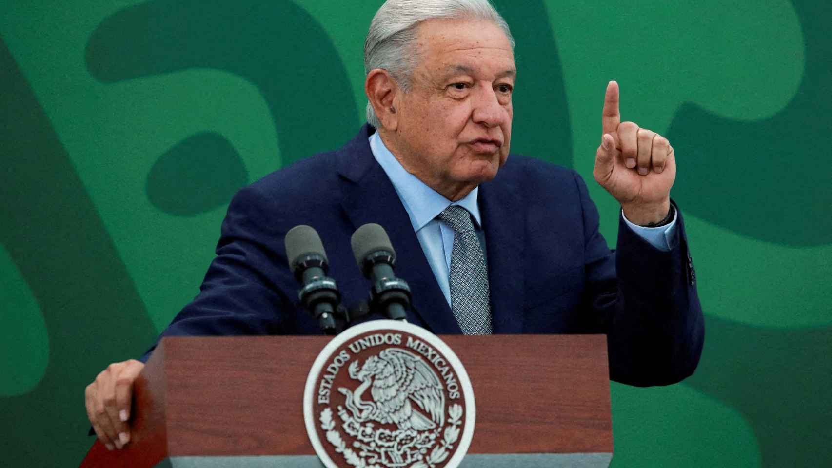 El presidente mexicano, Andrés Manuel López Obrador, en una rueda de prensa el pasado 9 de marzo.