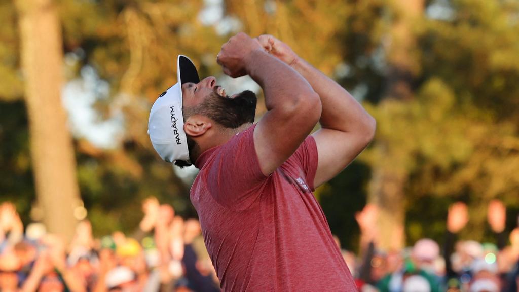 Jon Rahm, nada más ganar el Masters de Augusta 2023