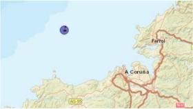 Evacuado por el Helimer 402 un tripulante de un pesquero a 16 millas de Malpica (A Coruña)