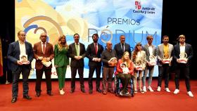 Imagen de la entrega de la pasada edición de los Premios Pódium del Deporte de Castilla y León.