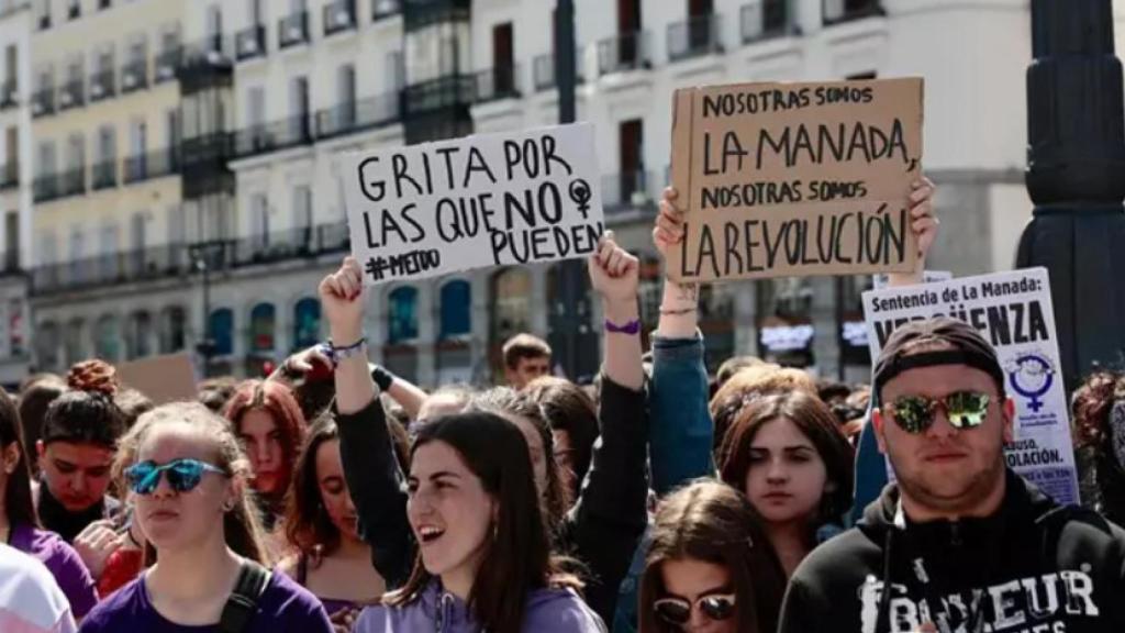 Manifestación contra la sentencia de 'La Manada'.