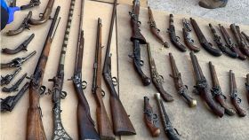 Las armas incautadas por la Guardia Civil