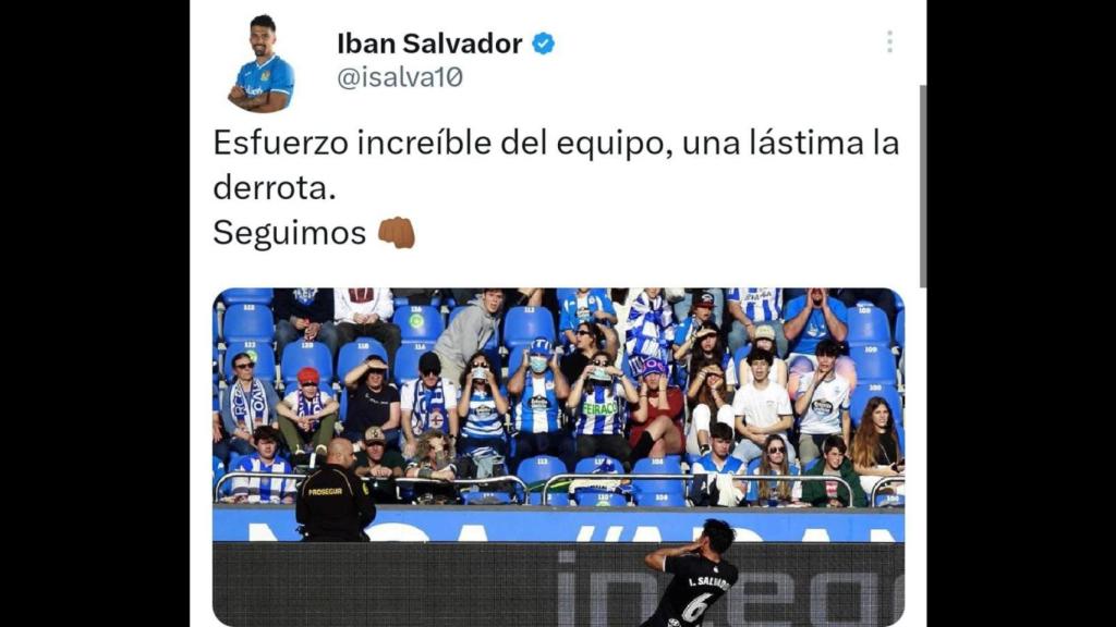 Tuit de Iban Salvador.