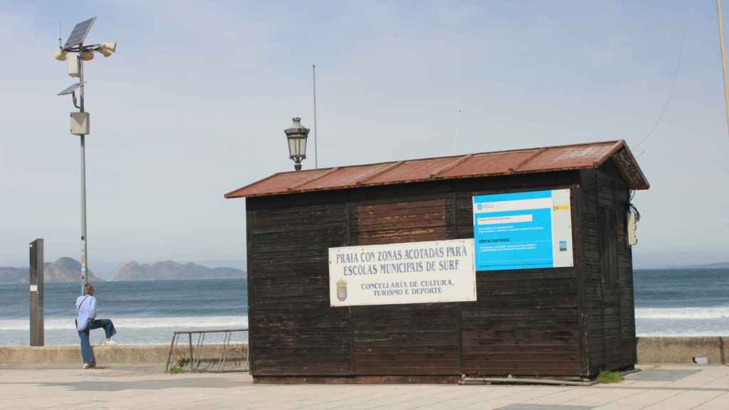 Uno de los servicios actuales en la playa de Patos.
