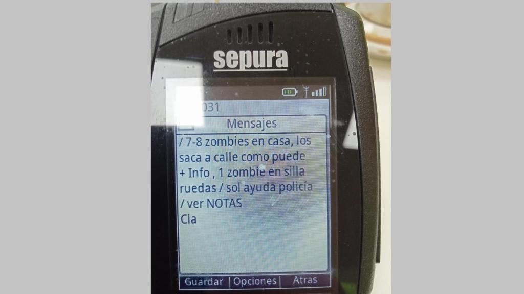 Aviso al SAMU por la presencia de unos supuestos zombis.