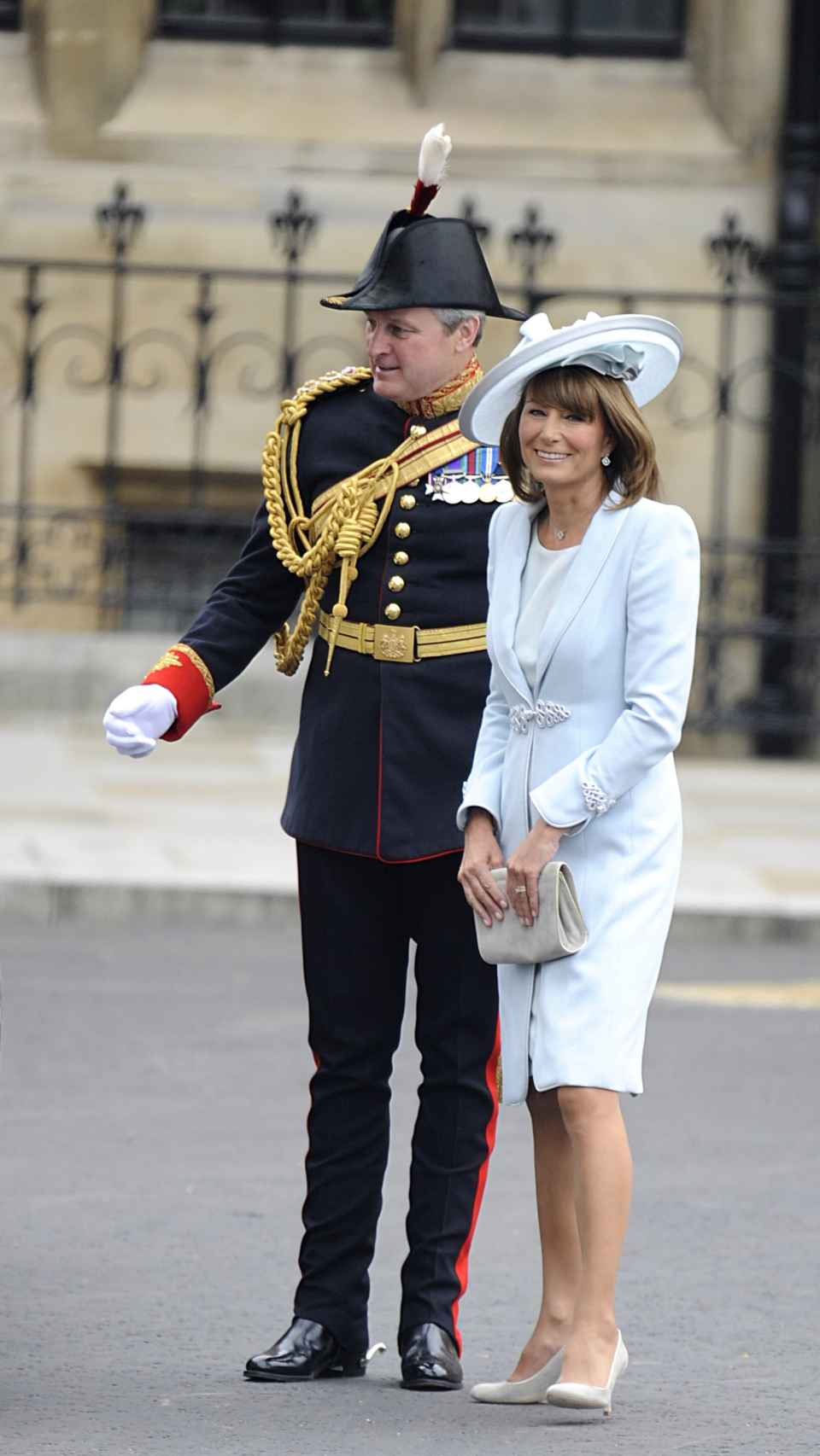 Carole Middleton en la boda real entre el príncipe Guillermo y su hija Kate Middleton en abril de 2011.