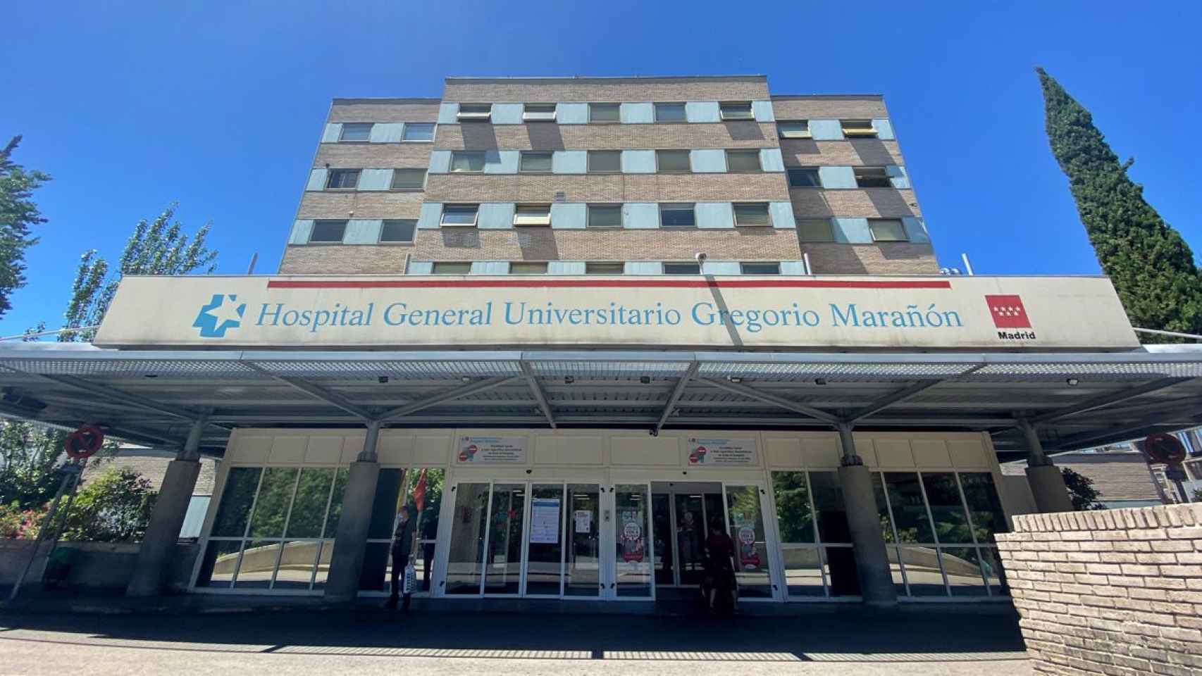 Fachada del Hospital Gregorio Marañón de Madrid.