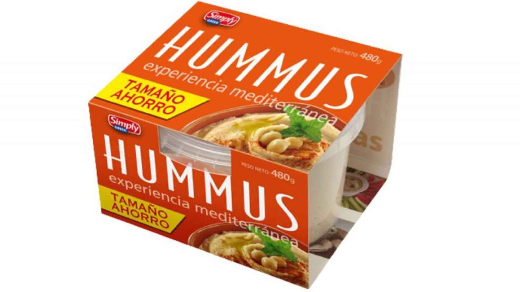 Hummus de garbanzos.
