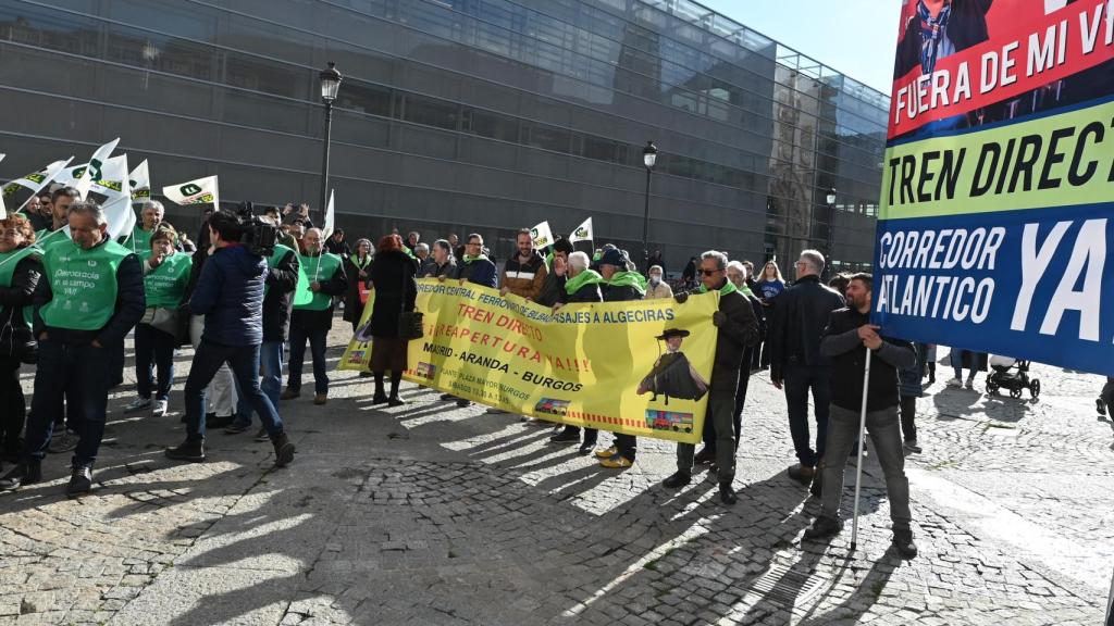 Protestas contra Pedro Sánchez en Burgos
