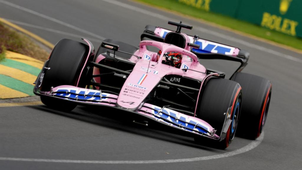 Esteban Ocon, a los mandos del Alpine en el Gran Premio de Australia.