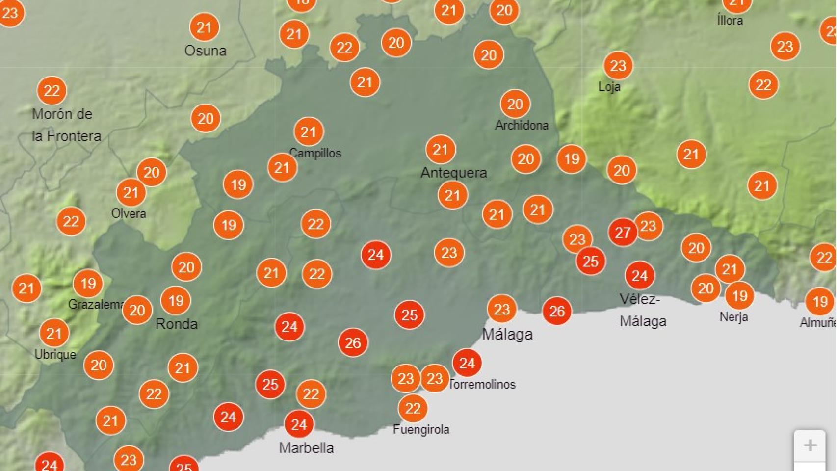El tiempo en Málaga para este jueves: por fin bajan las temperaturas