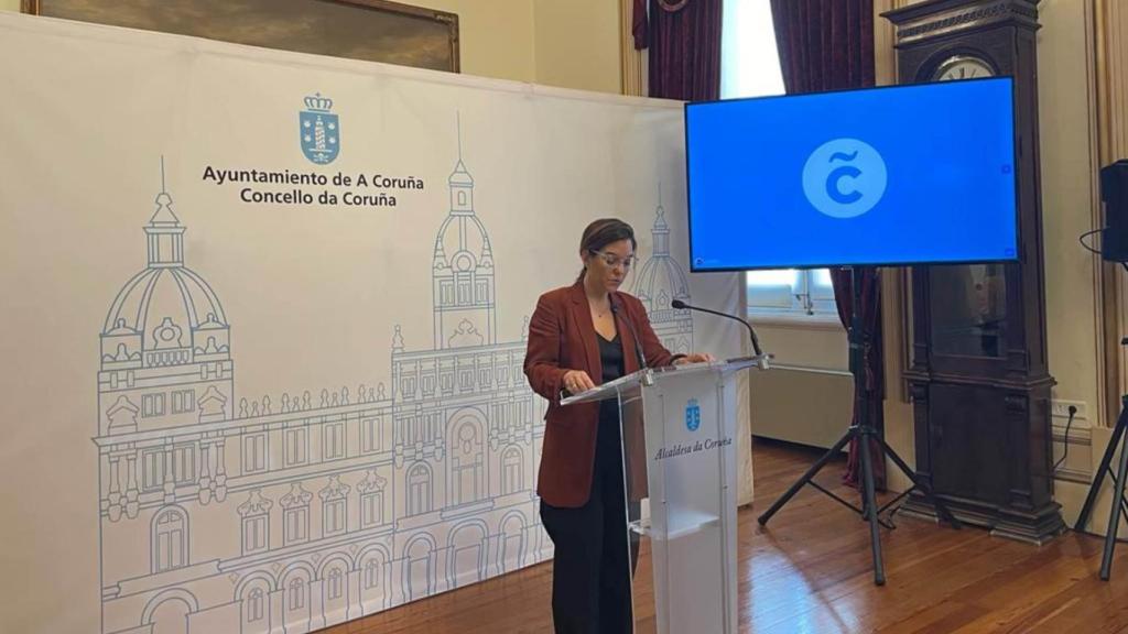 La alcaldesa de A Coruña, Inés Rey