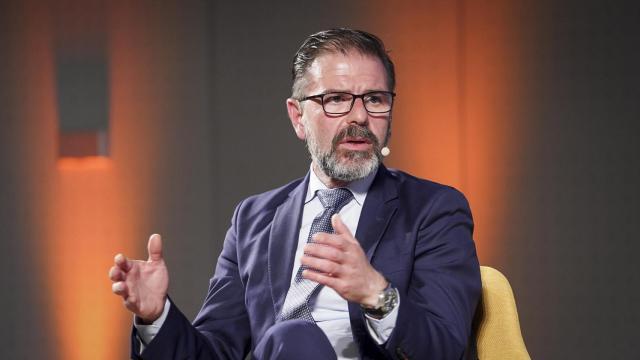 Ángel Mato, alcalde de Ferrol, durante su intervención en el cierre de la primera jornada del II Foro Económico Español en Galicia ‘La Galicia que viene’